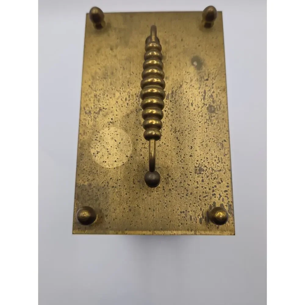 Classic London Clock Co. Brass Glass Mantel Carriage Clock Quartz Not Working